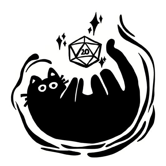 D20 Cat Sticker